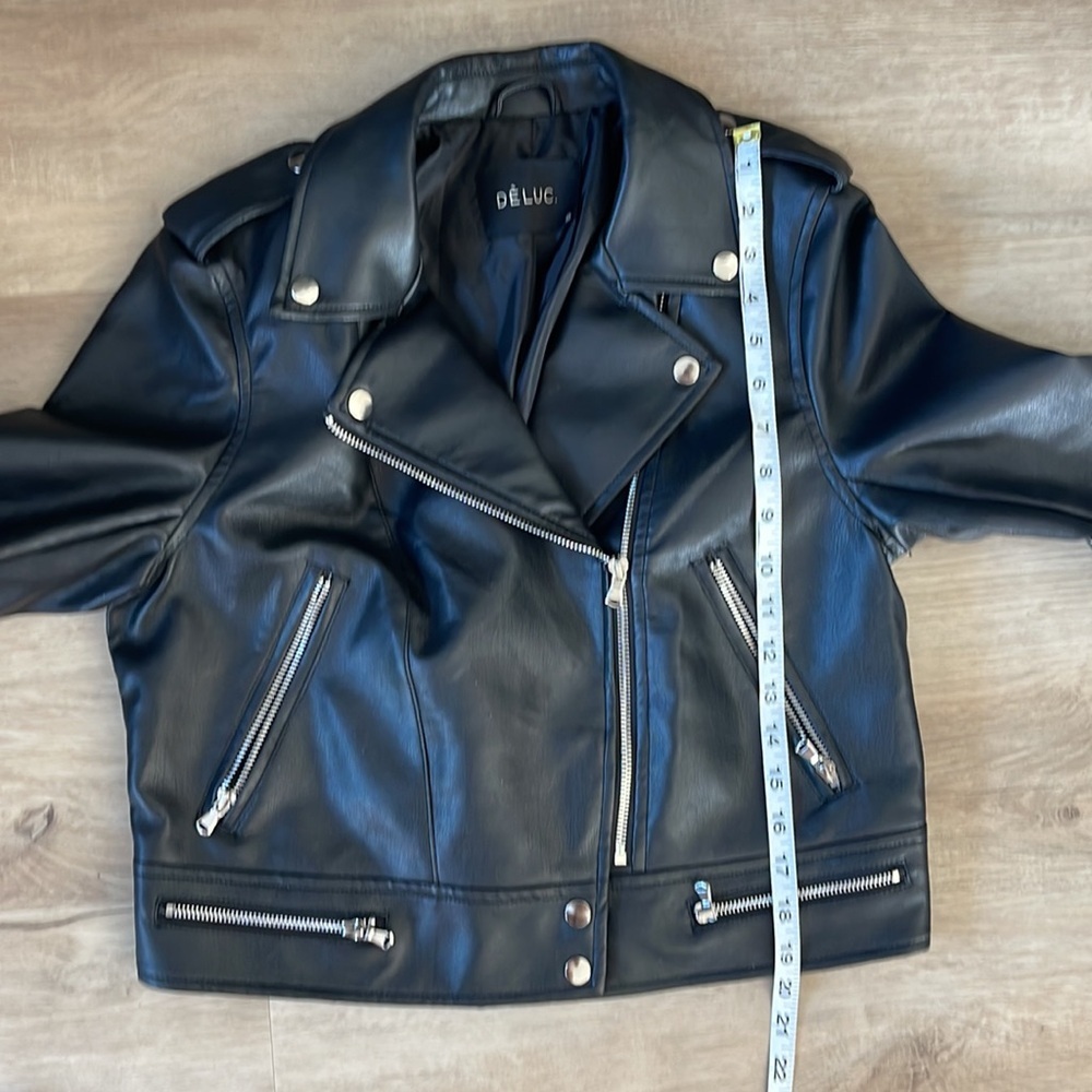 Vici Faux Leather Jacket Sz M - Picture 6 of 11
